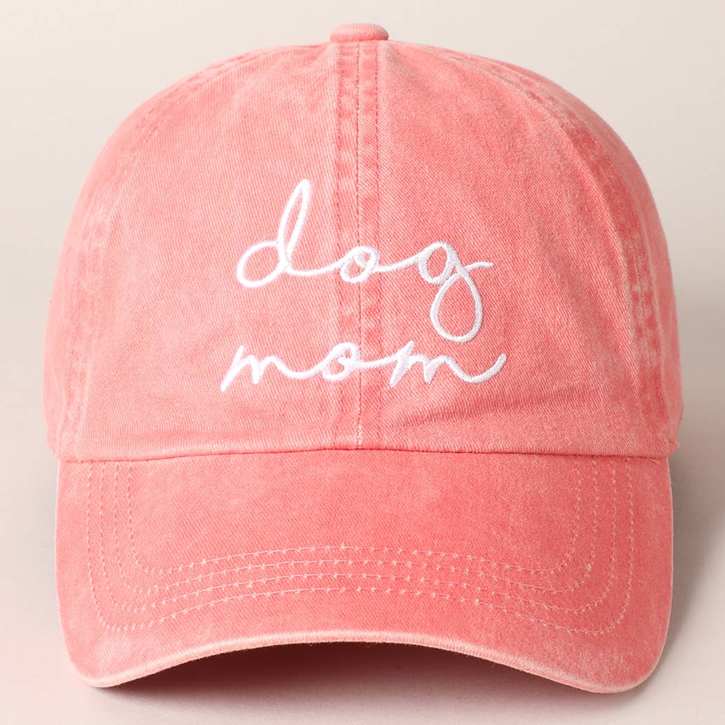 Coral Dog Mom Hat