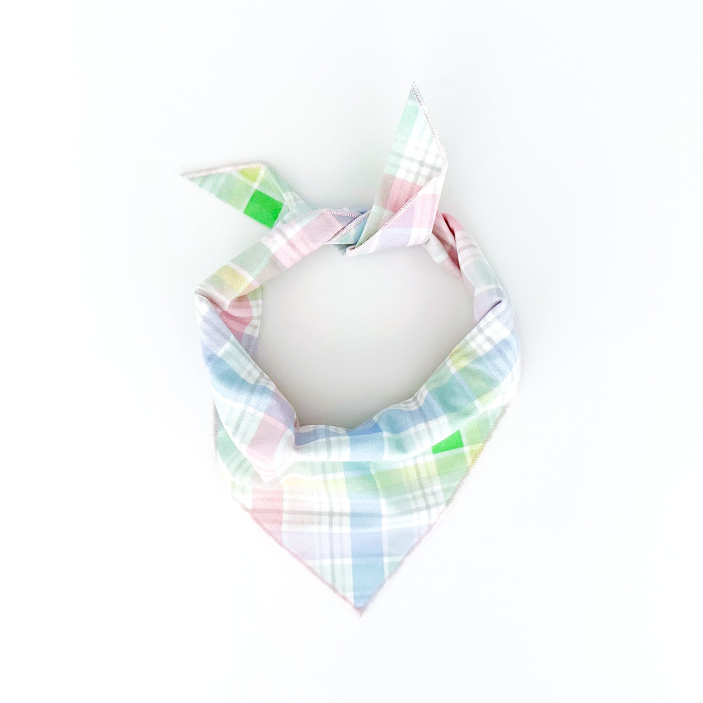 Pastel Plaid Dog Bandana
