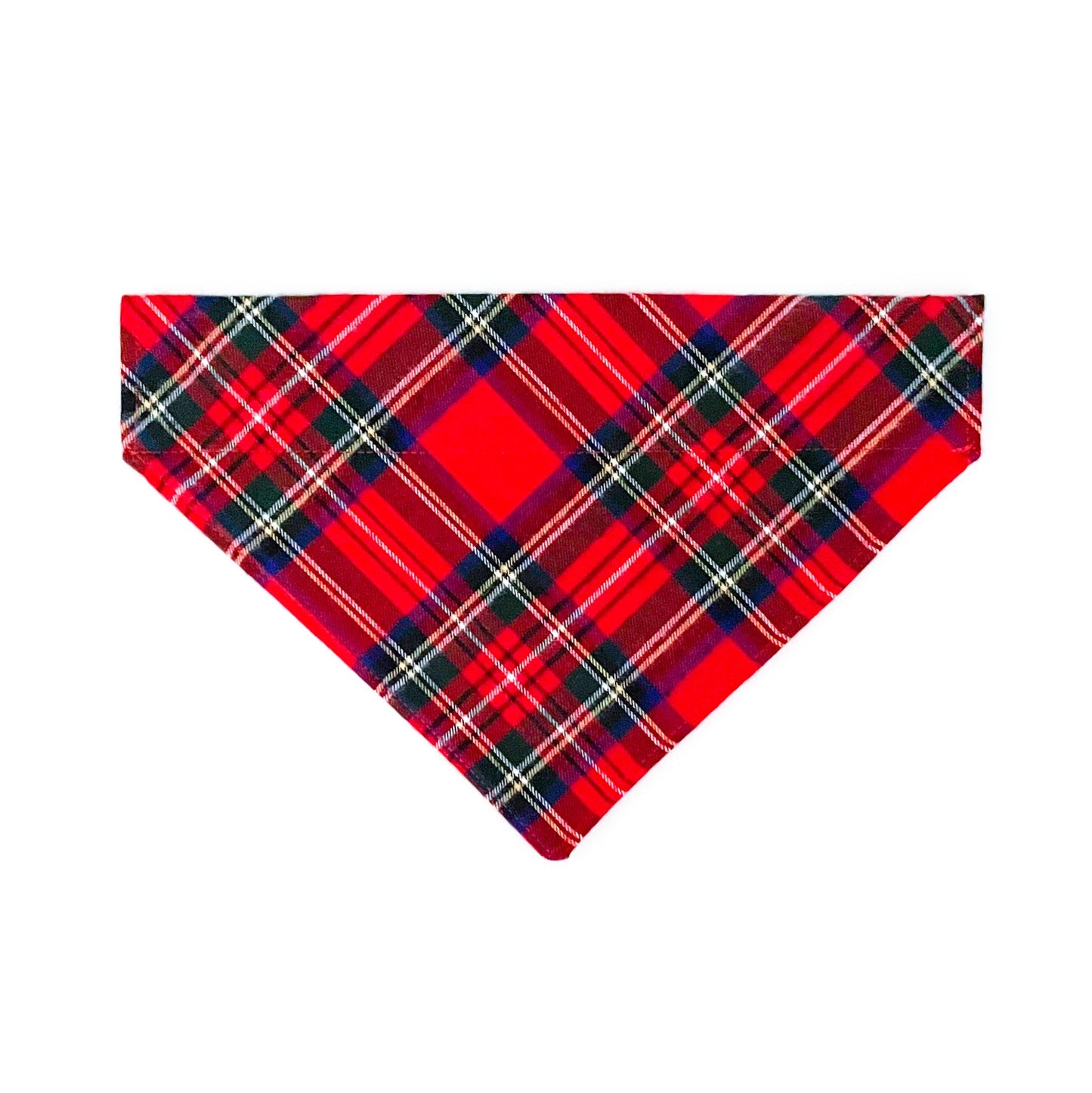Rudolph Plaid Over the Collar Dog Bandana