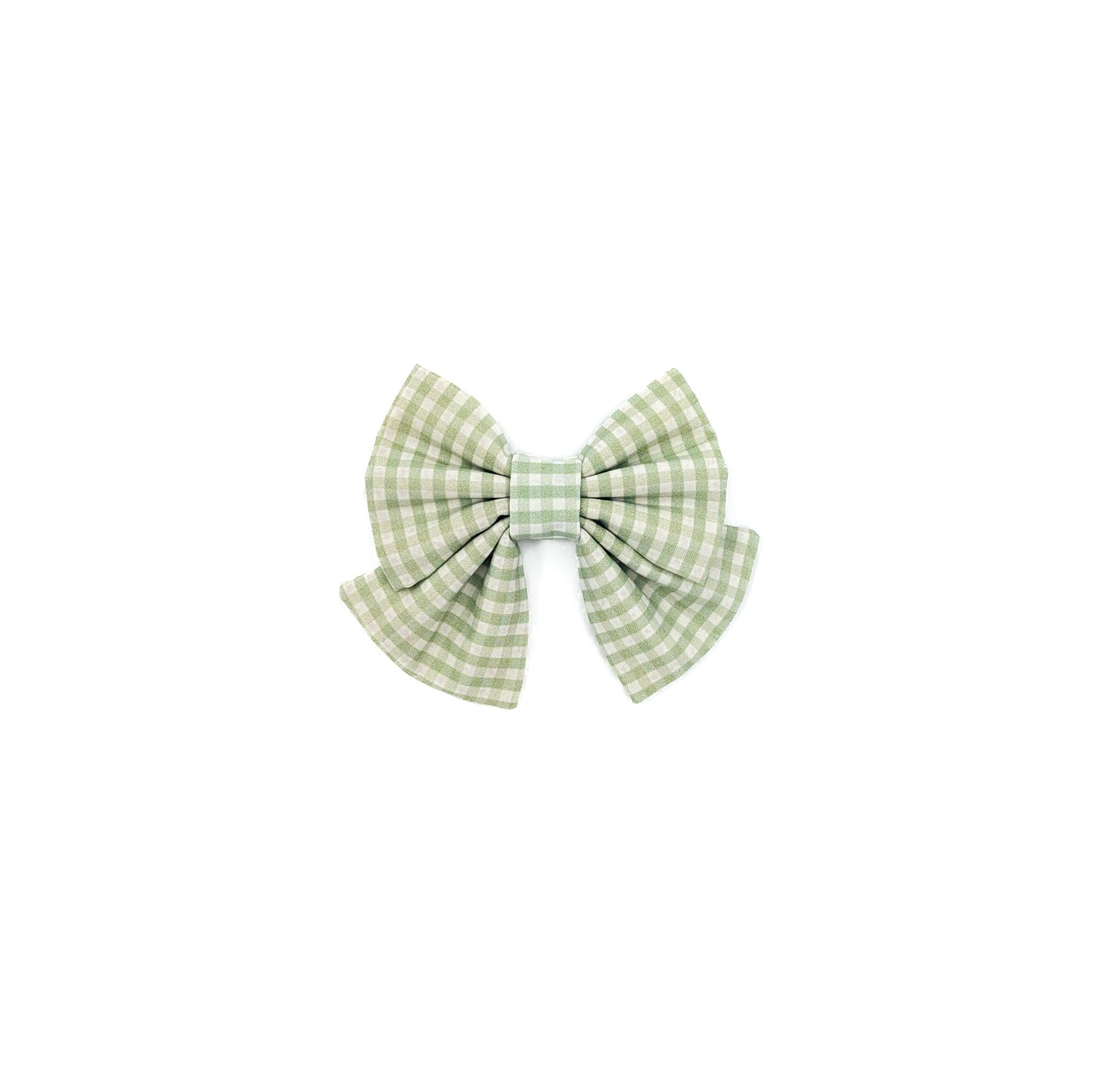 Meadow Plaid Dog Bow