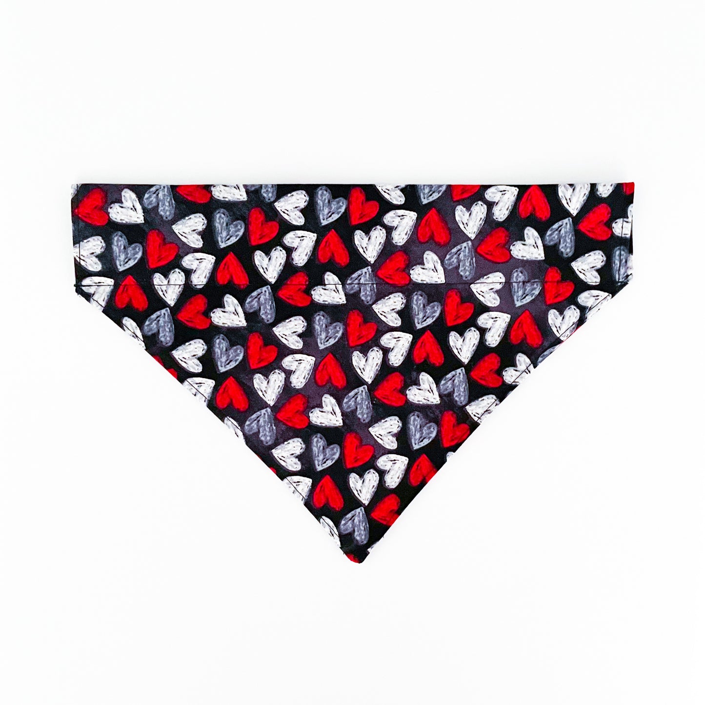 Chalk Heart Over the Collar Dog Bandana