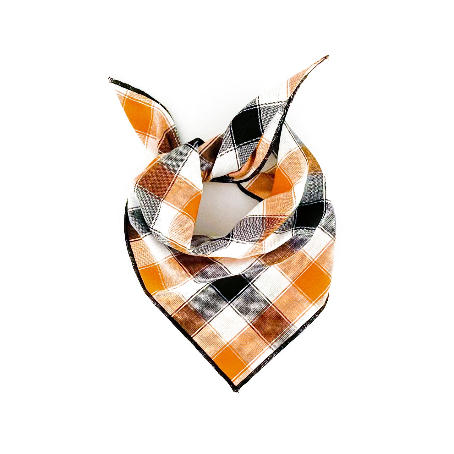 Pumpkin Plaid Dog Bandana