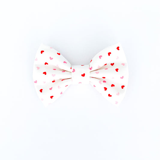 Cupid's Hearts Dog Bow Tie