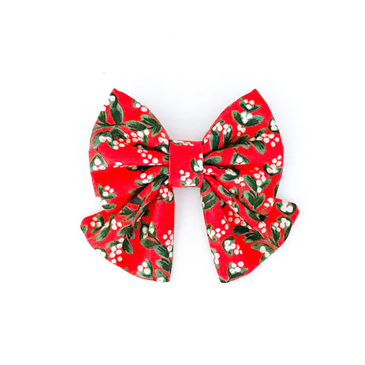 Mistletoe Dog Bow