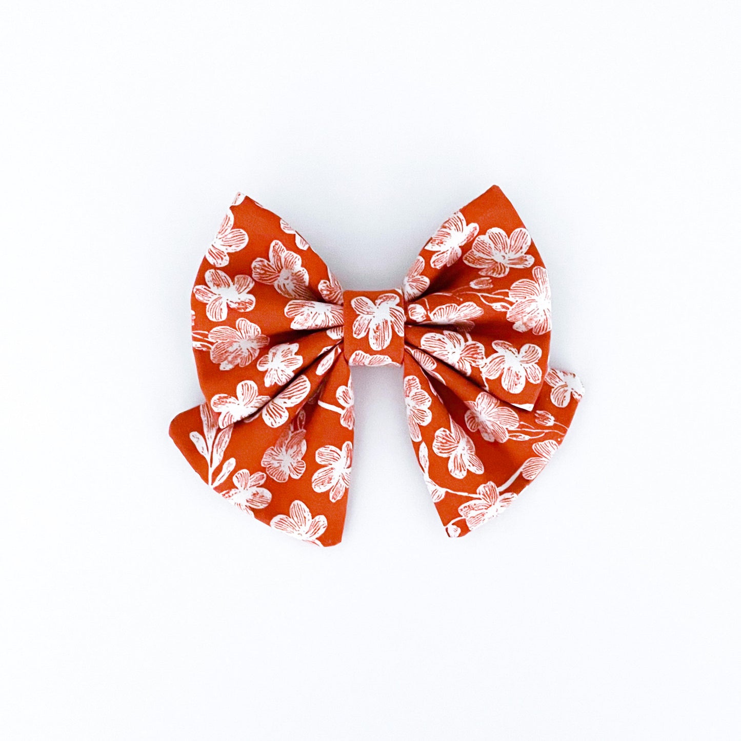 Autumn Flower Dog Bow