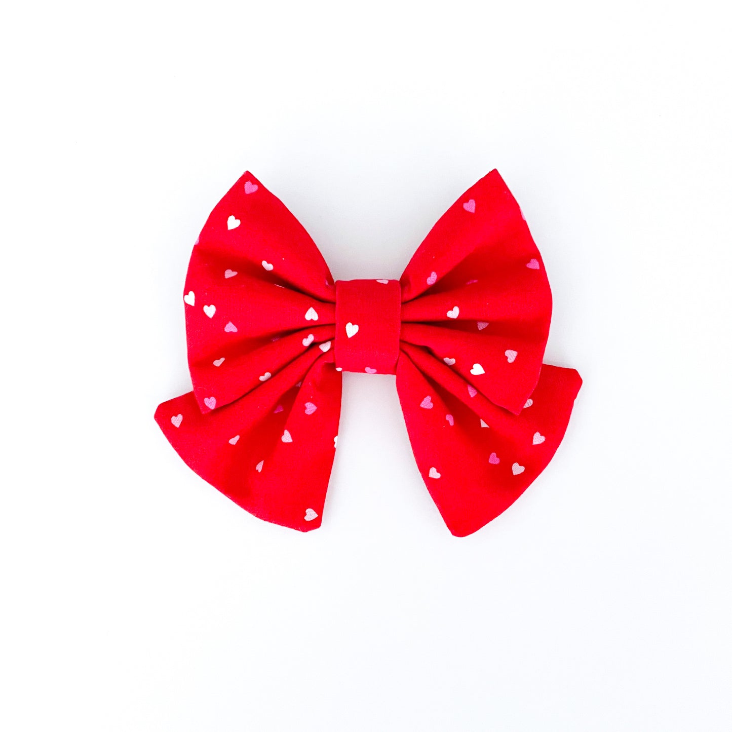 Red Valentine Dog Bow