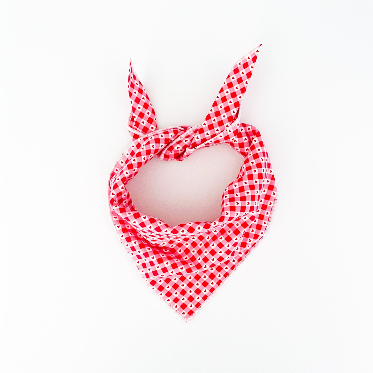 Valentine Plaid Dog Bandana