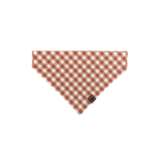 Autumn Plaid Over the Collar Dog Bandana