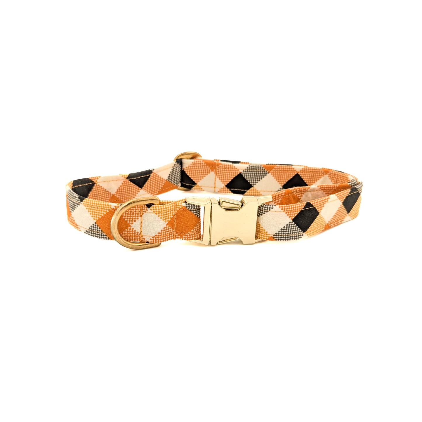 Halloween Checkered Dog Collar