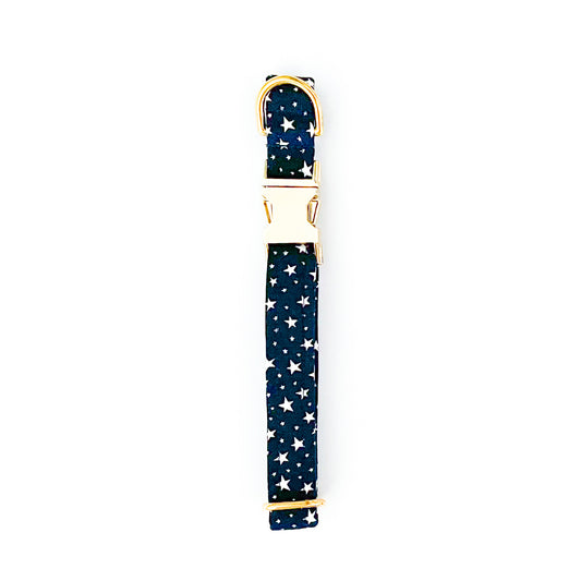 Blue Star Spangled Dog Collar