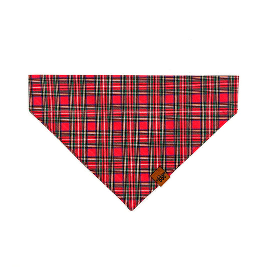 Tartan Christmas Over the Collar Dog Bandana