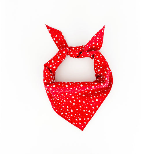 Red Star Spangled Dog Bandana