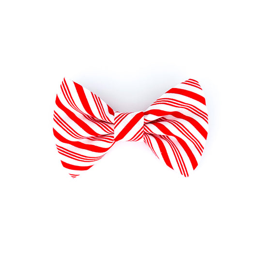 Candy Cane Dog Bow Tie