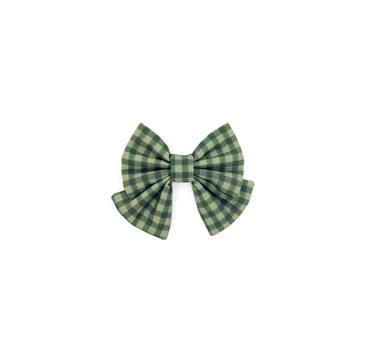 Harvest Green Dog Bow