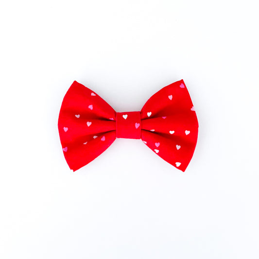 Red Valentine Dog Bow Tie