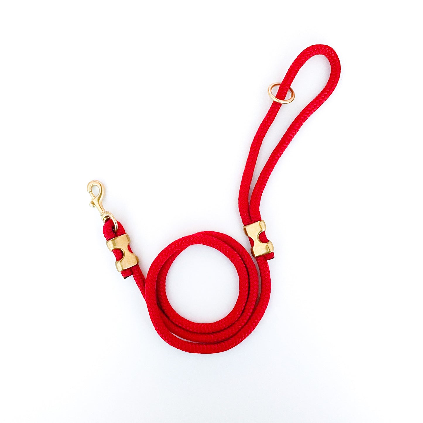 Crimson Red Rope Dog Leash