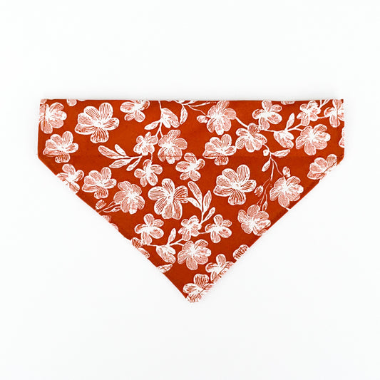 Autumn Flower Over the Collar Dog Bandana